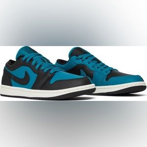 Wmns Air Jordan 1 Low SE 'Split - Bright Spruce' size women’s 9.5